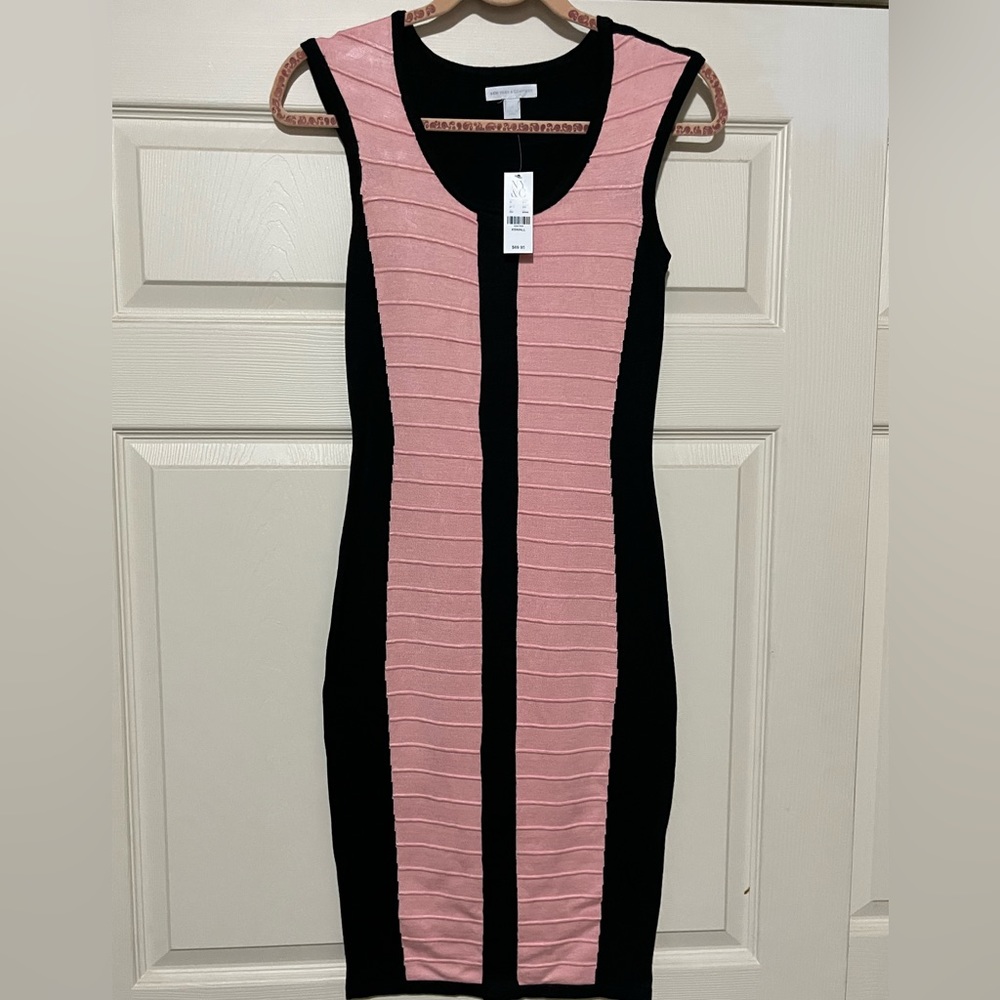 NY&C Sleeveless Pink/Black Dress.  Size-XSmall.